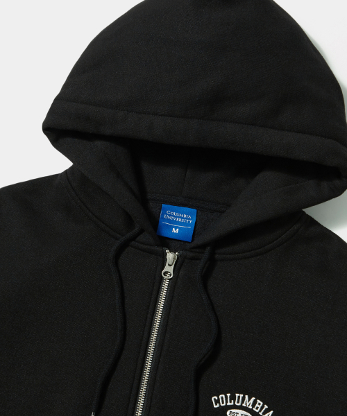 CU ARCH LOGO FLEECE ZIP-UP HOODIE чёрный
