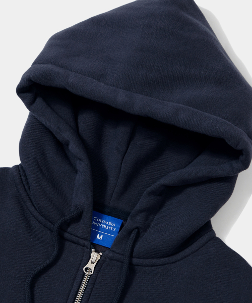 Флисовое худи на молнии CU ARCH LOGO Crown Navy