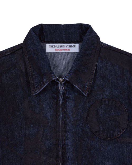 HAND PAINTED DENIM JACKET (BROWN)