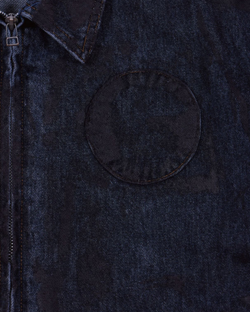 HAND PAINTED DENIM JACKET (BROWN)