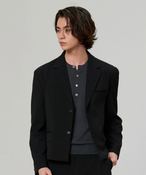 Unique 2-Button Crop Jacket (7 Colors) thumbnail 2