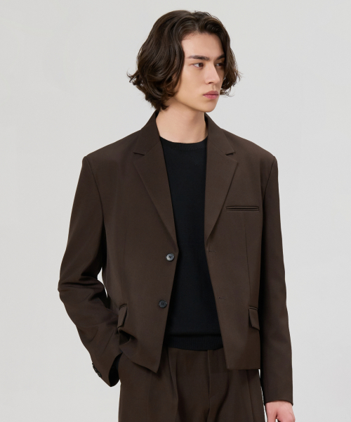 Unique 2-Button Crop Jacket (7 Colors) thumbnail 4