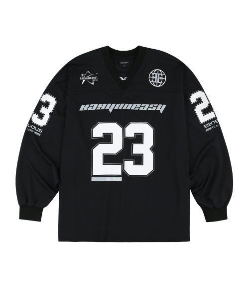 Black long sleeve store football shirt