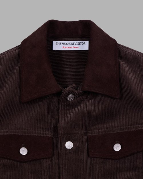 вельветовая замшевая куртка JACKET (коричневое)