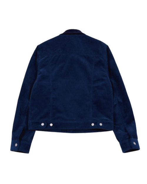 вельветовая замшевая куртка JACKET (тёмно-синее)