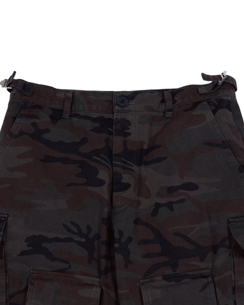TEN FLAP POCKET BOOTSCUT CARGO PANTS (CAMO)