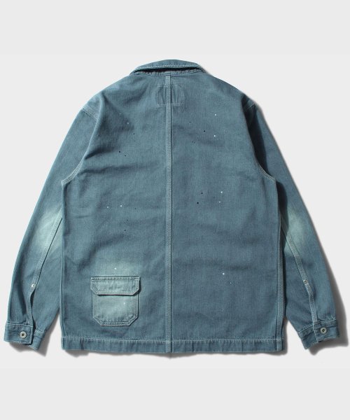 FIVE -POCKET CHORE JACKET [Bleach indigo]
