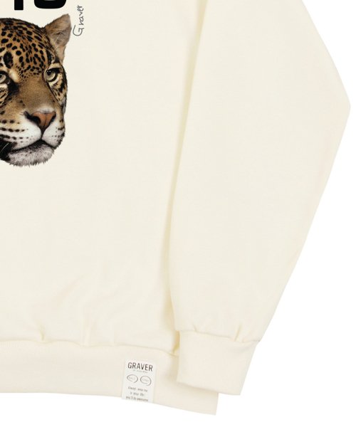 Свитшот унисекс Flower Real Leopard Center_CREAM