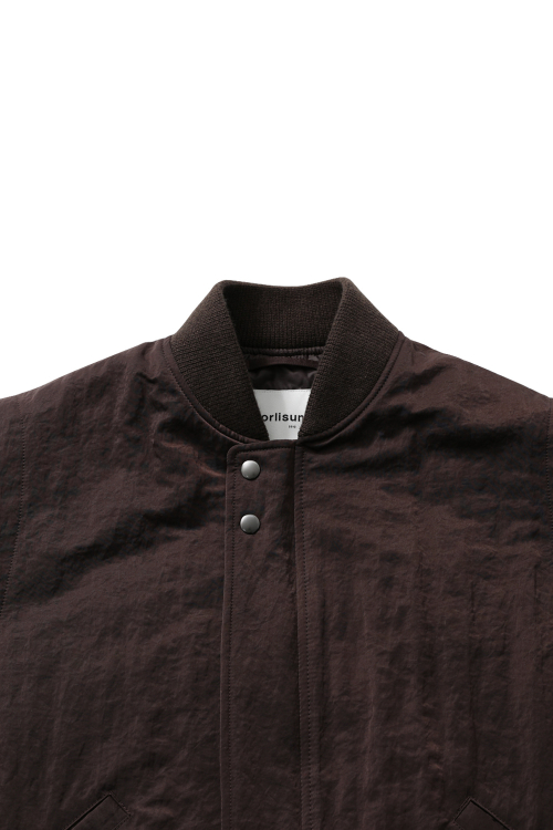 Cooper Crease Nylon Vest Burgundy Brown
