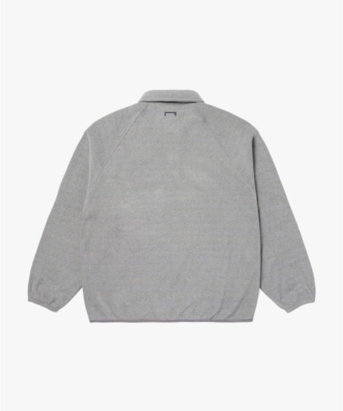 G LOGO MICRO FLEECE POLO SHIRT-MELANGE GREY