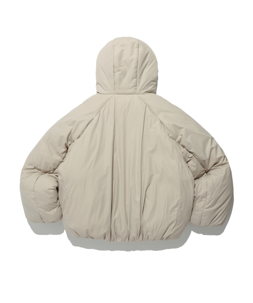 BEAR KEYRING PUFFER JACKET GREIGE
