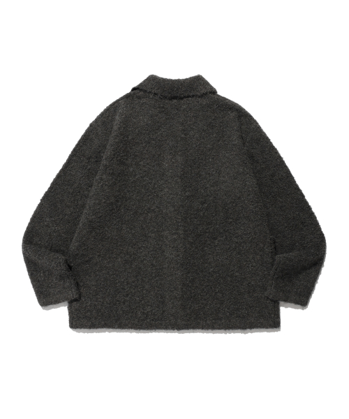 BOUCLE PK CARDIGAN CHARCOAL