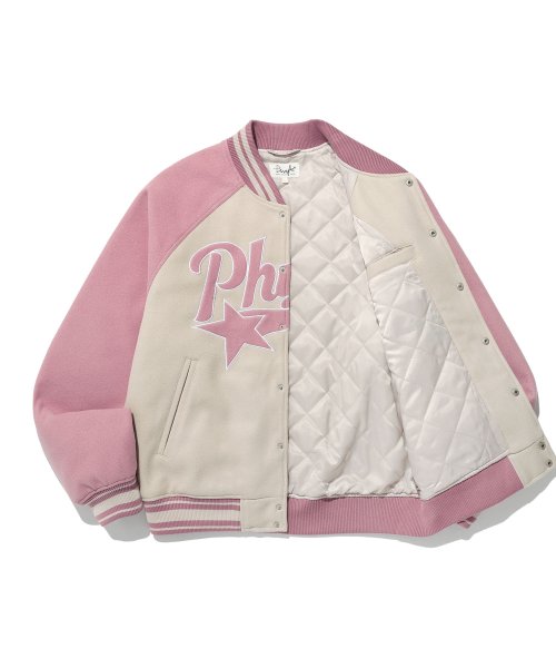 Университетская куртка Varsity Startail — Vintage Pink
