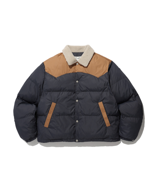 Короткий пуховик Boa Western Navy