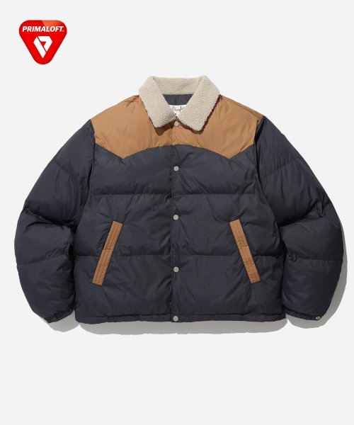 Короткий пуховик Boa Western Navy