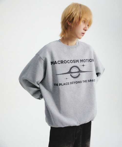 MACROCOSM SWEAT SHIRT (MELANGE GREY)