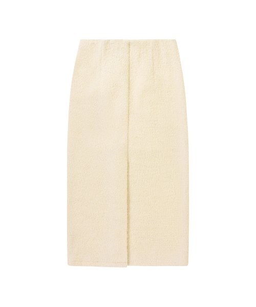 Ivory wool skirt hotsell