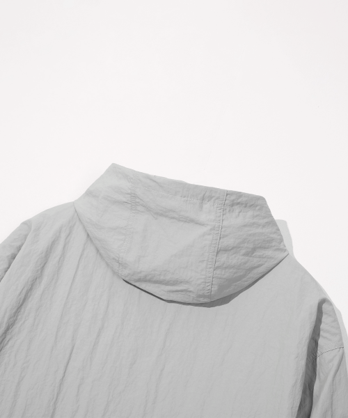 Cly Windbreaker Parka Jacket (LIGHT GRAY)