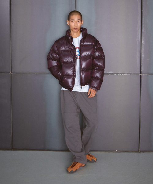 OG GLOSSY PUFFER DUCK DOWN PARKA black
