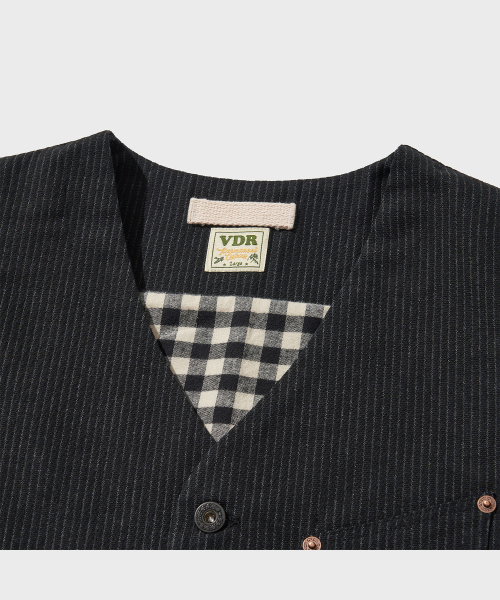 Railroad Stripe Vest