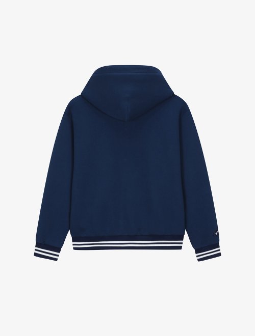 Женская куртка-худи джерси варсити (NAVY)