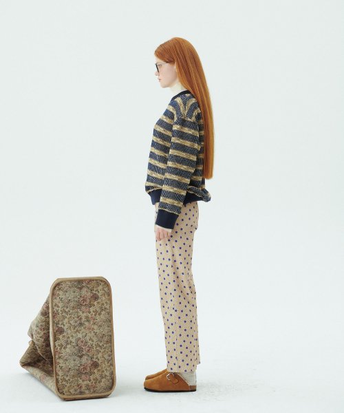 Color Mix Pullover Navy