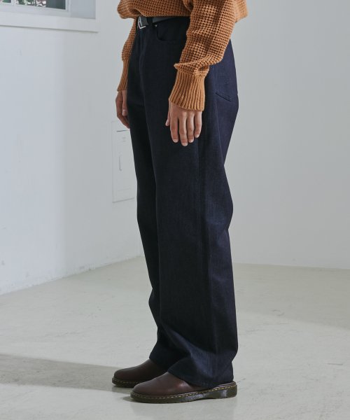 IN#0158 RAW LONE DEEP INDIGO STRAIGHT WIDE