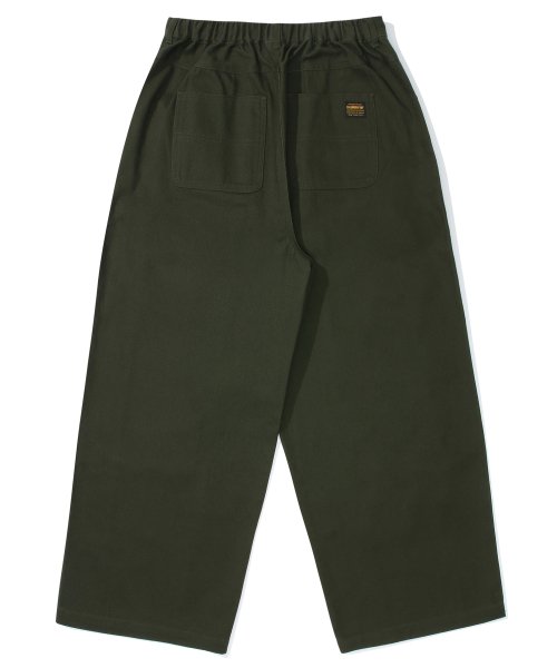 M-LABEL WIDE-FIT CUTLINE PANTS Dark Khaki