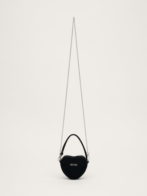 MUSINSA | シエンヌ Sienne Love Velvet Bag (Black)