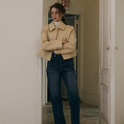 Alpaca tweed jacket