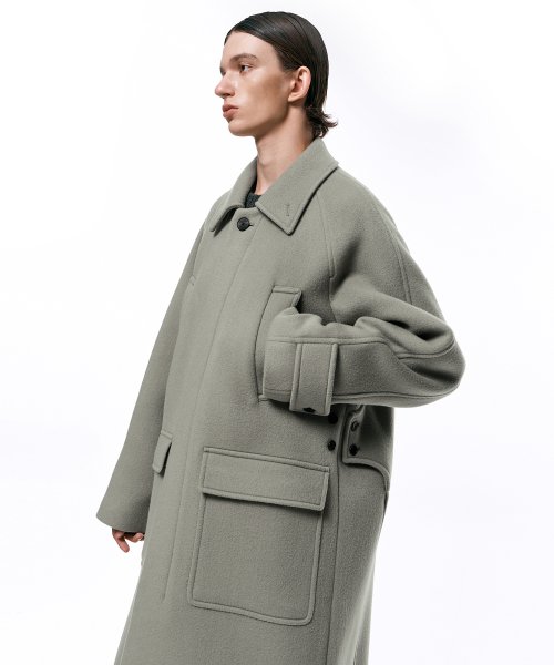 Пальто-бальмакаан оверсайз OLIVE BEIGE