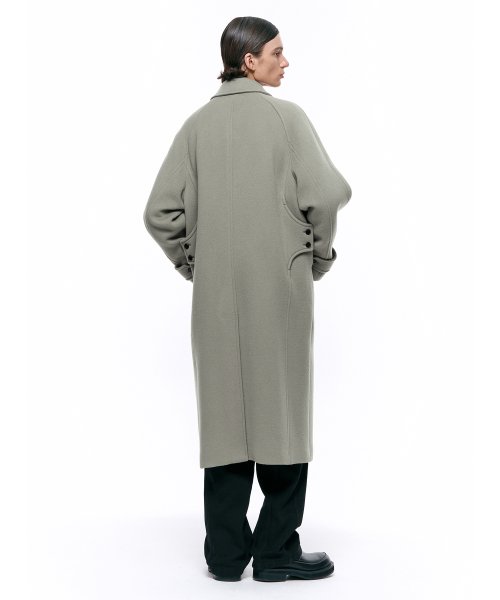 Пальто-бальмакаан оверсайз OLIVE BEIGE