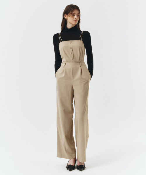 Комбинезон overall, бежевый