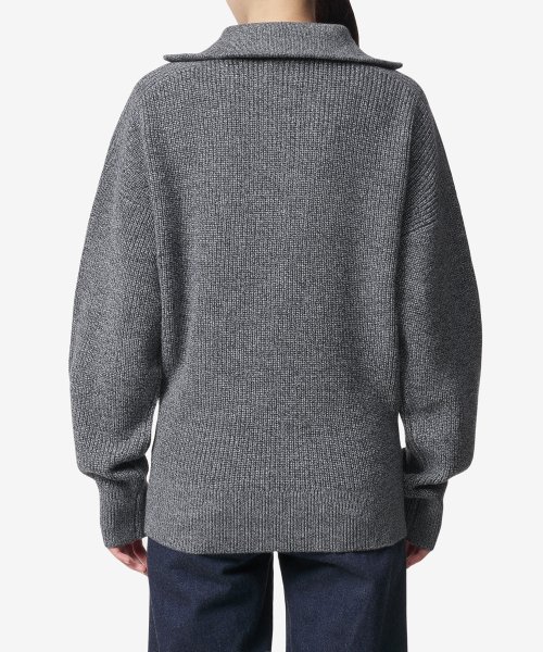 Шерстяной джемпер Benny Half Zip - Anthracite / PU0080FAA3L80E02AN