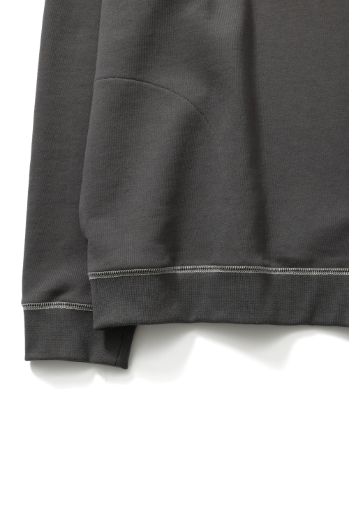 Willow Funnel Stitch Raglan Hoodie Charcoal