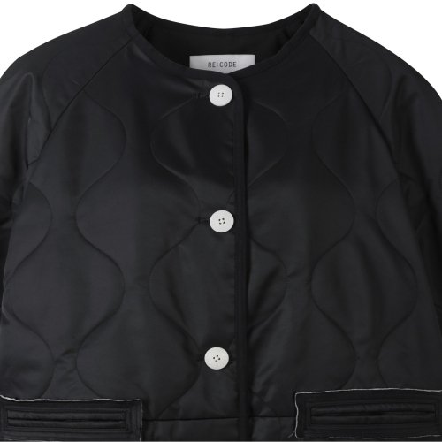 Raw Pocket Detail Quilting Jumper_RQUAW23527BKX