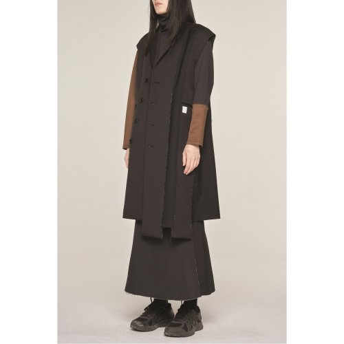Patch Work Long Vest_RQVAA23501BKX