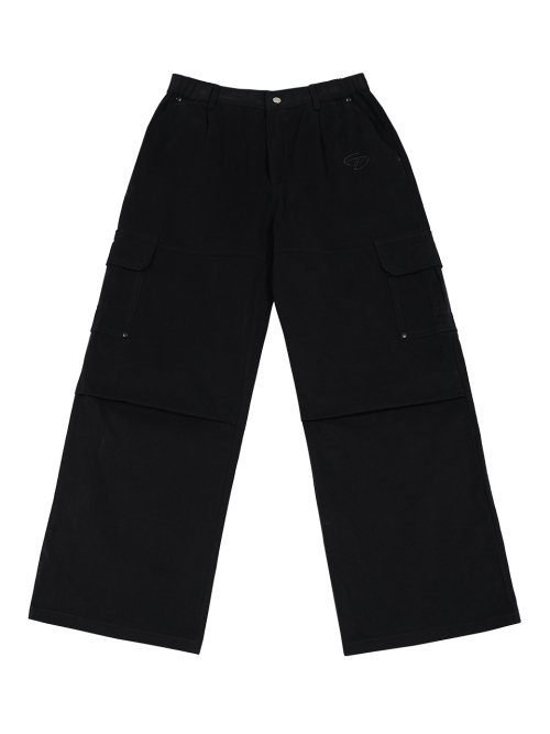 Брюки карго из замши - Black