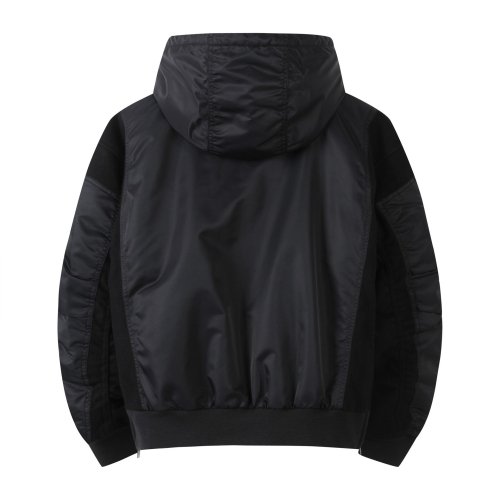 Patch Work Hoodie Bomber Jumper_RQUAW23526BKX