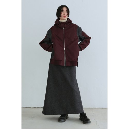 Patch Work Hoodie Bomber Jumper_RQUAW23526WIX