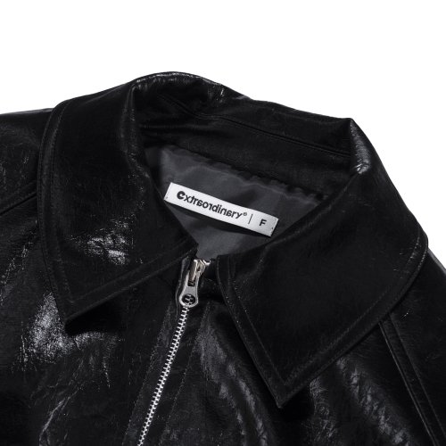 VEGAN LEATHER WOMENS JACKET BLACK