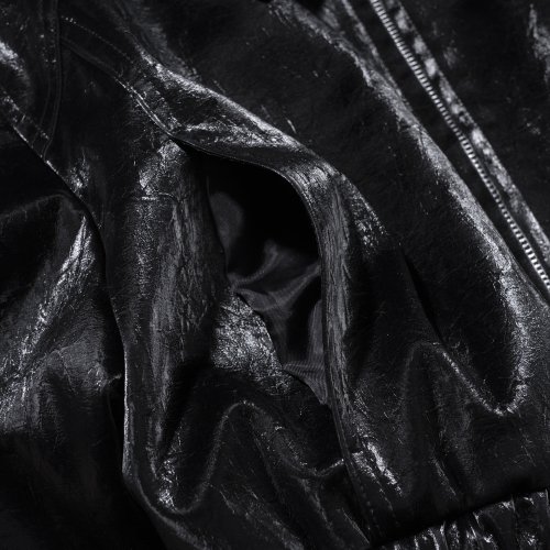 VEGAN LEATHER WOMENS JACKET BLACK