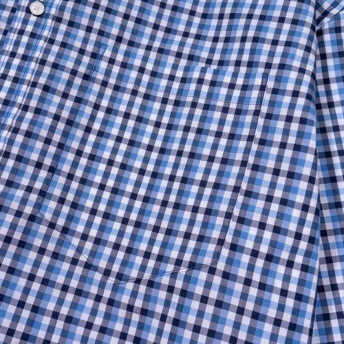 OVER FIT CHECK SHIRT BLUE