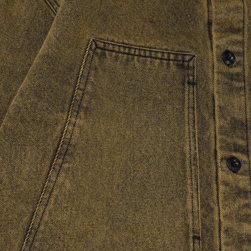 ACID WASHED POCKET SHIRT BEIGE