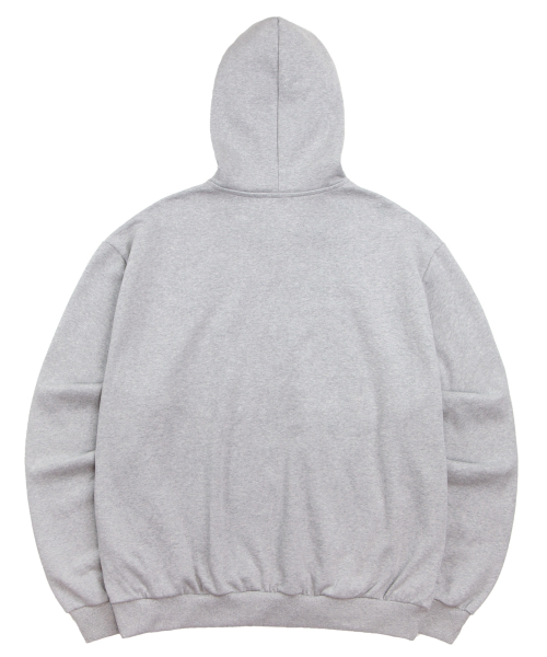 2WAY большой худи на молнии [GREY]