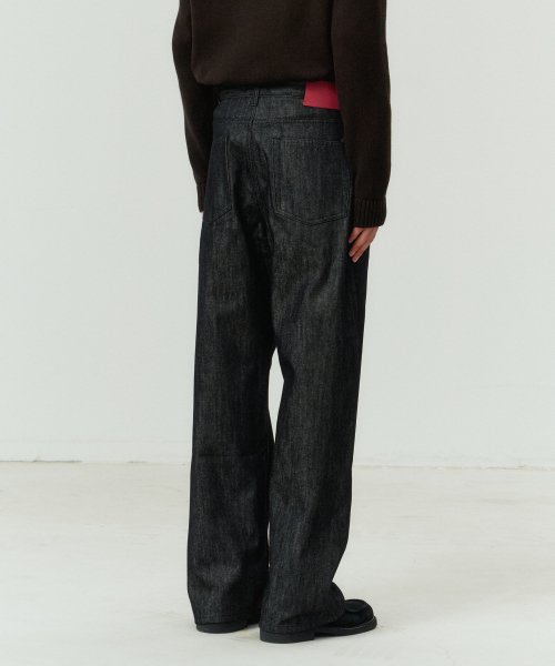 TKZK Men's Trousers MenJeans Denim Pants Stitching Jeans Trend