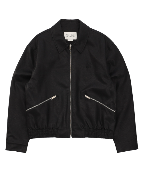 LEATHER SHORT JUMPER [3 COLOR]