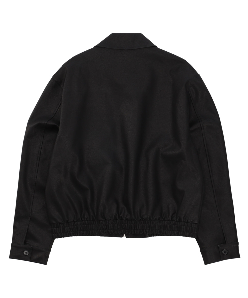 LEATHER SHORT JUMPER [3 COLOR]