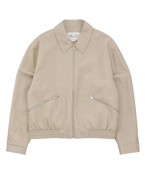 LEATHER SHORT JUMPER [3 COLOR]