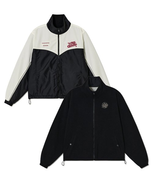COSMO STAR REVERSIBLE FLEECE JACKET_BLACK